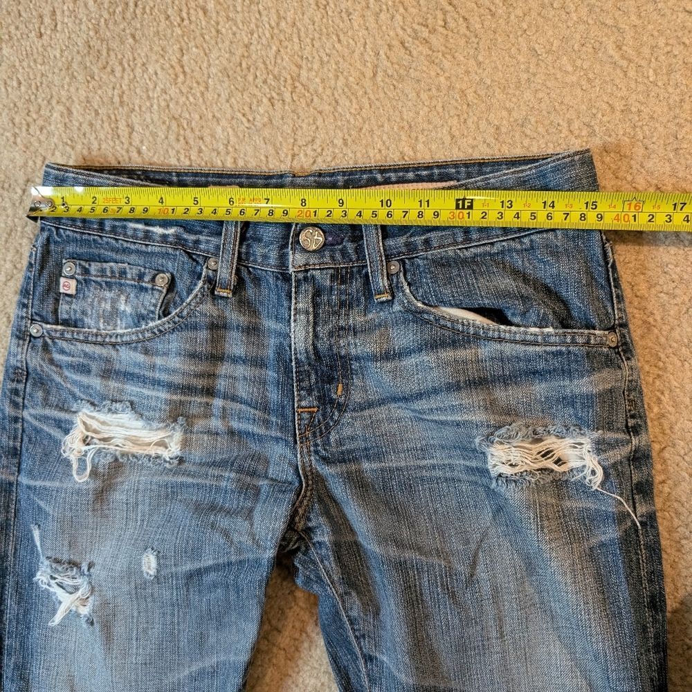 AG Adriano Goldschmied Distressed Ex-Boyfriend Crop Jeans - Picture 13 of 16